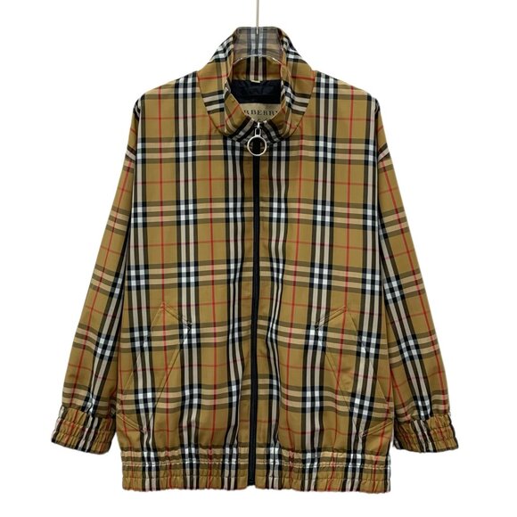Burberry Classic Brown Check Zip-Up Jacket